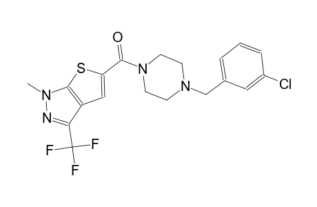 1H-thieno[2,3-c]pyrazole, 5-[[4-[(3-chlorophenyl)methyl]-1-piperazinyl]carbonyl]-1-methyl-3-(trifluoromethyl)-