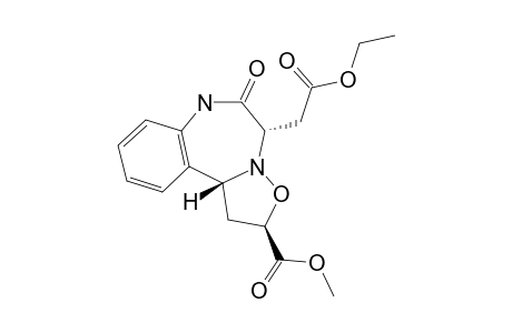 5-ETHOXYCARBONYLMETHYL-1,2,7,11B-TETRAHYDRO-2-METHOXY-CARBONYLISOXAZOLO-[2,3-D]-[1,4]-BENZODIAZEPIN-6(5H)-ONE