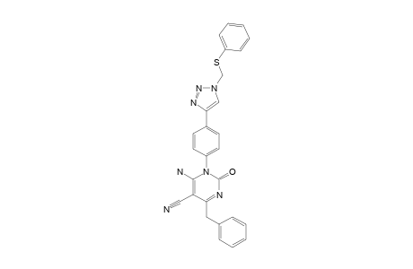 6-AMINO-4-BENZYL-5-CYANO-1-[4-[1-(PHENYLTHIOMETHYL)-1H-1,2,3-TRIAZOL-4-YL]-PHENYL]-2(1H)-PYRIMIDINONE