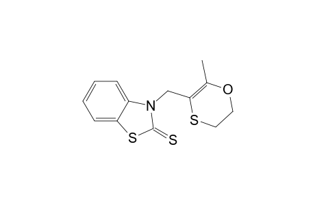 3-[(2-Methyl-5,6-dihydro-1,4-oxathiin-3-yl)methyl]benzo[d]thiazole-2(3H)-thione