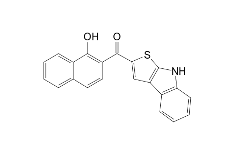 2-{8H-Thieno[2,3-b]indole-2-carbonyl}naphthalen-1-ol