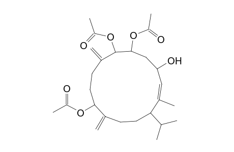 (7S)-2,8(19),12(20)-6,7,11-tris(Acetoxy)cembratiene-4-ol