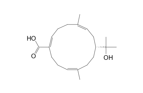 1,5,11-Cyclotetradecatriene-1-carboxylic acid, 8-(1-hydroxy-1-methylethyl)-5,11-dimethyl-, [R-(E,Z,Z)]-