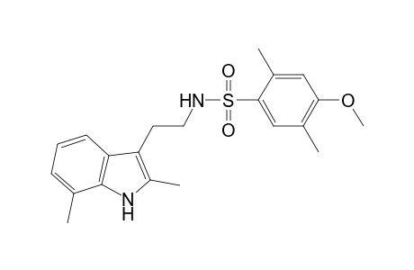 N-[2-(2,7-dimethyl-1H-indol-3-yl)-ethyl]-4-methoxy-2,5-dimethyl-benzenesulfonamide