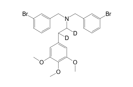 alpha,beta-Dideuteromescaline N,N-bis(3-bromobenzyl)