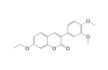 2H-1-benzopyran-2-one, 3-(3,4-dimethoxyphenyl)-7-ethoxy-