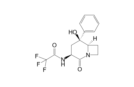 2,2,2-Trifluoro-N-((3S,5S,6R)-5-hydroxy-2-oxo-5-phenyl-1-aza-bicyclo[4.2.0]oct-3-yl)-acetamide