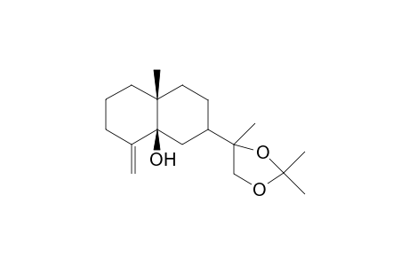 (-)-[11S]-5.beta.-Hydroxyeudesm-4(14)-en-11,12-isopropylideneketal