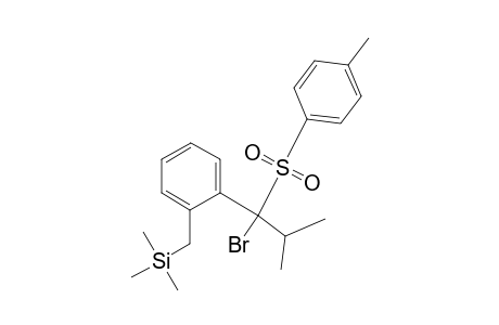 [2-(1-bromo-2-methyl-1-tosyl-propyl)benzyl]-trimethyl-silane