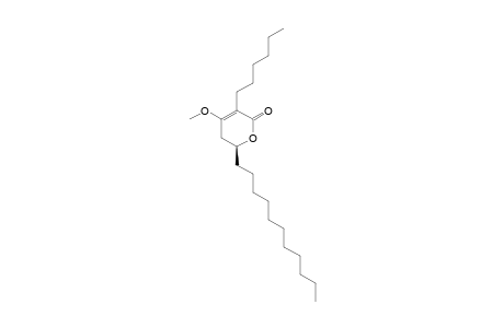 (6S)-3-hexyl-4-methoxy-6-undecyl-5,6-dihydropyran-2-one