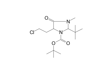 2-t-Butyl-5-(2-chloroethyl)-3-methyl-4-oxoimidazolidine-1-carboxylic acid, t-butyl ester
