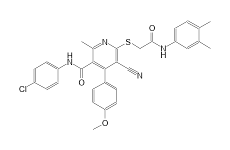 3-pyridinecarboxamide, N-(4-chlorophenyl)-5-cyano-6-[[2-[(3,4-dimethylphenyl)amino]-2-oxoethyl]thio]-4-(4-methoxyphenyl)-2-methyl-