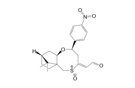 (E,1S,6R,8R,10R,Rs)-13,13-Dimethyl-4-(formylmethylidene)-6-(4-nitrophenyl)-7-oxa-3-thiatricyclo[8.2.1.0(1,8)]tridecane 3-oxide