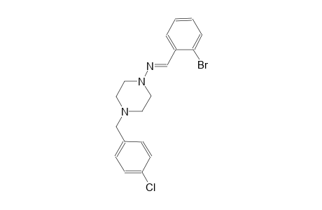 N-[(E)-(2-bromophenyl)methylidene]-4-(4-chlorobenzyl)-1-piperazinamine