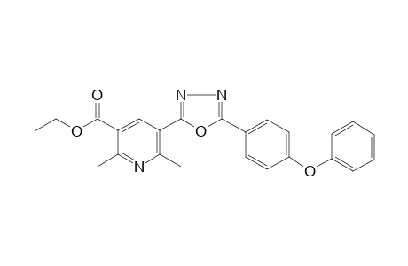 2,6-Dimethyl-5-[5-(4-phenoxyphenyl)-1,3,4-oxadiazol-2-yl]-3-pyridinecarboxylic acid ethyl ester