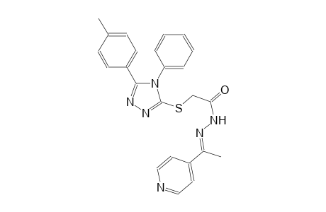 2-{[5-(4-methylphenyl)-4-phenyl-4H-1,2,4-triazol-3-yl]sulfanyl}-N'-[(E)-1-(4-pyridinyl)ethylidene]acetohydrazide