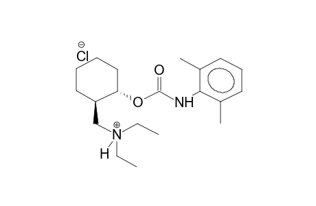TRANS-N-2,6-DIMETHYLPHENYL-O-(2-DIETHYLAMINOCYCLOHEXYL)CARBAMATEHYDROCHLORIDE