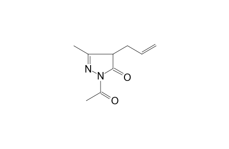 Pyrazol-5(4H)-one, 1-acetyl-4-allyl-3-methyl-