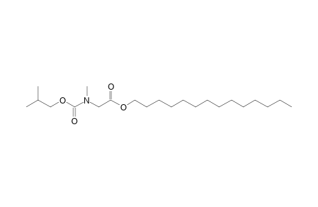 Glycine, N-methyl-N-isobutoxycarbonyl-, tetradecyl ester