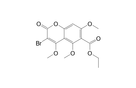 3-Bromo-6-(ethoxycarbonyl)-4,5,7-trimethoxycoumarin