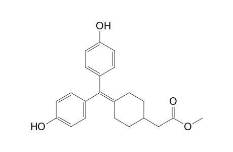 Methyl {4-[bis(p-hydroxyphenyl)methylene]cyclohexyl}-acetate