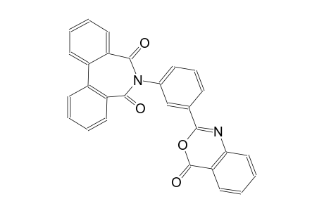 5H-dibenz[c,e]azepine-5,7(6H)-dione, 6-[3-(4-oxo-4H-3,1-benzoxazin-2-yl)phenyl]-