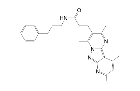 pyrido[2',3':3,4]pyrazolo[1,5-a]pyrimidine-3-propanamide, 2,4,8,10-tetramethyl-N-(3-phenylpropyl)-