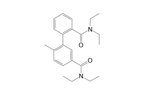 N,N-Diethyl-2'-methyl-5'-(N'N'-diethylcarboxamido)biphenyl-2-carboxamide