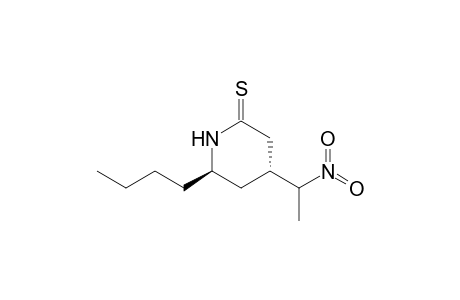 trans 6-Butyl-4-(1-nitroethyl)piperidine-2-thione isomer