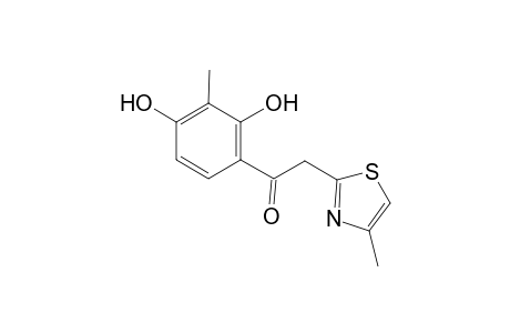 1-(2,4-Dihydroxy-3-methylphenyl)-2-(4-methyl-1,3-thiazol-2-yl)ethanone