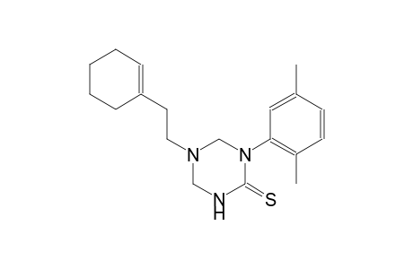 5-[2-(1-cyclohexen-1-yl)ethyl]-1-(2,5-dimethylphenyl)tetrahydro-1,3,5-triazine-2(1H)-thione