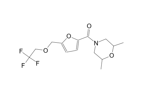 2,6-dimethyl-4-{5-[(2,2,2-trifluoroethoxy)methyl]-2-furoyl}morpholine