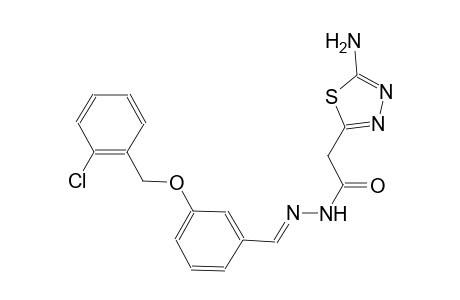 2-(5-amino-1,3,4-thiadiazol-2-yl)-N'-((E)-{3-[(2-chlorobenzyl)oxy]phenyl}methylidene)acetohydrazide