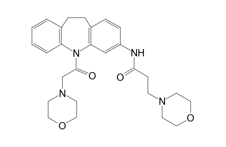 3-(4-morpholinyl)-N-[11-[2-(4-morpholinyl)-1-oxoethyl]-5,6-dihydrobenzo[b][1]benzazepin-2-yl]propanamide