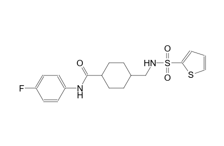 N-(4-fluorophenyl)-4-{[(2-thienylsulfonyl)amino]methyl}cyclohexanecarboxamide