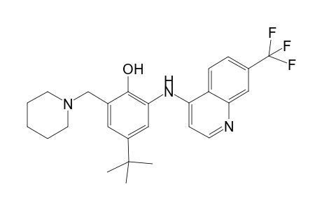 4-tert-Butyl-2-(1-piperidylmethyl)-6-[[7-(trifluoromethyl)-4-quinolyl]amino]phenol