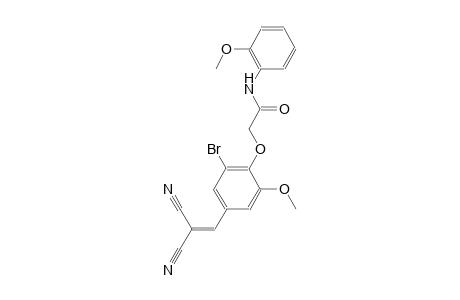 2-[2-bromo-4-(2,2-dicyanovinyl)-6-methoxyphenoxy]-N-(2-methoxyphenyl)acetamide