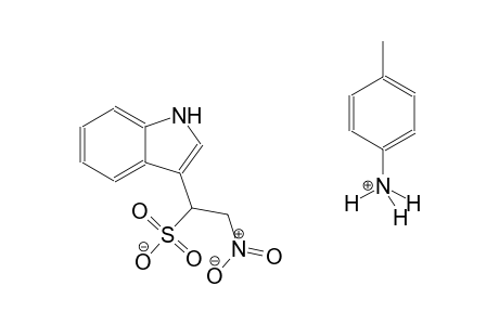 4-methylbenzenaminium 1-(1H-indol-3-yl)-2-nitroethanesulfonate