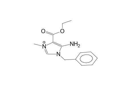 1-benzyl-3-methyl-4-ethoxycarbonyl-5-amino-1H-3-imidazolium