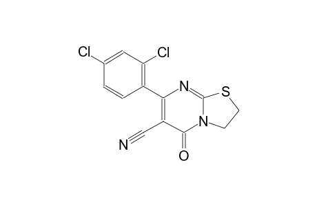 7-(2,4-dichlorophenyl)-5-oxo-2,3-dihydro-5H-[1,3]thiazolo[3,2-a]pyrimidine-6-carbonitrile