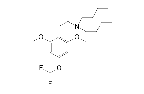 N,N-Dibutyl-4-(2,2-difluoromethoxy)-2,6-dimethoxyamphetamine