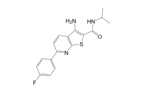 3-Amino-6-(4-fluoro-phenyl)-thieno[2,3-b]pyridine-2-carboxylic acid isopropylamide