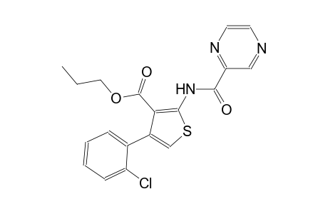 propyl 4-(2-chlorophenyl)-2-[(2-pyrazinylcarbonyl)amino]-3-thiophenecarboxylate