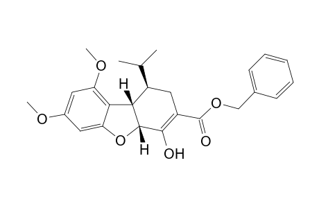 exo-Benzyl rel(1R,4aR,9bS)-1,2,4a,9b-tetrahydro-4-hydroxy-7,9-dimethoxy-1-(1-methylethyl)-3-dibenzofurancarboxylate