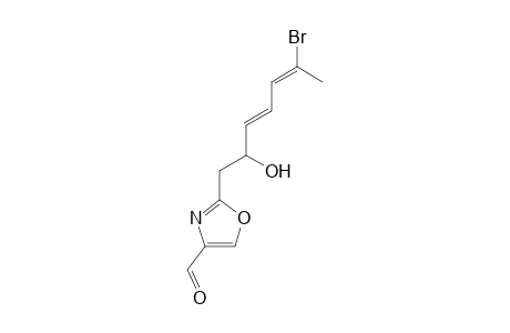 (+-)-2-[(3E,5E)-6-Bromo-2-hydroxyhepta-3,5-dienyl]-4-formyloxazole