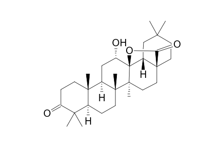 12a-hydroxy-3-oxoolean-28,13.beta.-olide