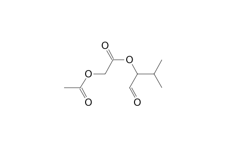Acetic acid, (acetyloxy)-, 1-formyl-2-methylpropyl ester