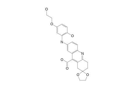 7-[5-(2-HYDROXYETYLOXY)-2-HYDROXY]-PHENYLAMINO-1,2,3,4-TETRAHYDRO-3-OXOACRIDINE-9-CARBOXYLIC-ACID