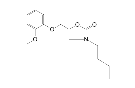 3-BUTYL-5-[(o-METHOXYPHENOXY)METHYL]-2-OXAZOLIDINONE