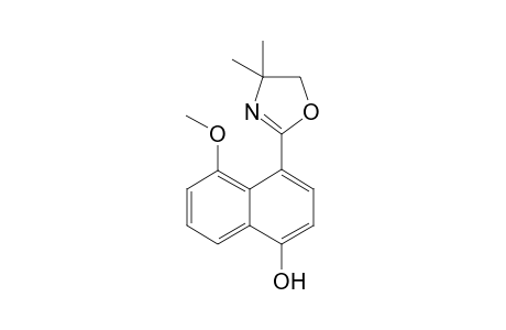 4-(4,4-Dimethyl-4,5-dihydroxazol-2-yl)5-methoxyaphthalen-1-ol